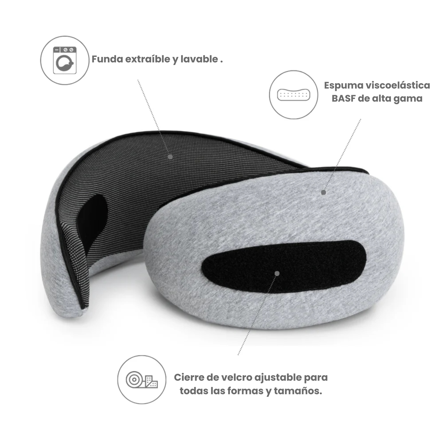 Almohada Lunara Travel 360™