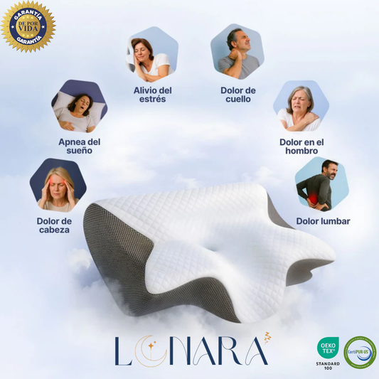 Almohada Ergonómica Cervical LunaraRelax™